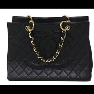 ‼️SOLD‼️Chanel Black Caviar Grand Shopper Tote GST Bag GHW
